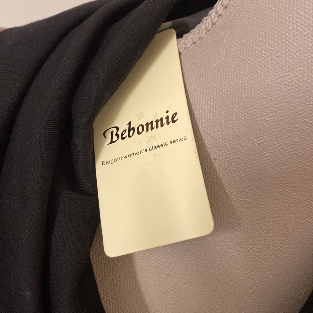 Bebonnie Women’s Long Sleeve Cowl Neck coffee Tunic Tops with Buttons nwt - Picture 4 of 11